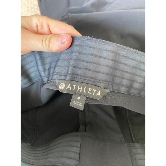 Athleta Wander Slim Pants Womens Size 4 Black Stash Pockets Athletic Hiking - Picture 4 of 4